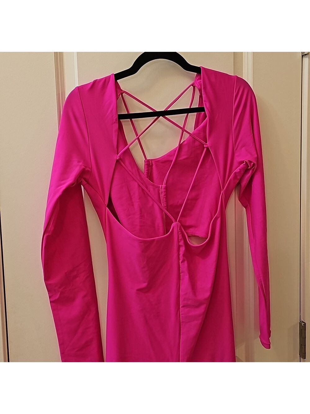 1318. NWT SKIMS Lace Up Catsuit - Picture 8 of 10